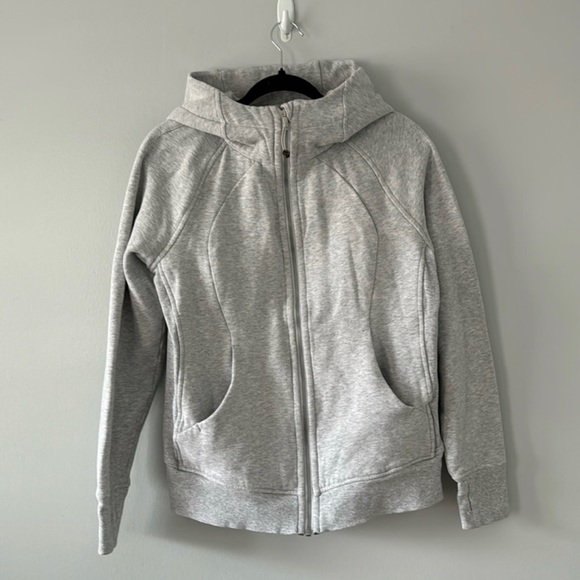 COPY - Lululemon Women’s Scuba Hoodie Jacket Size 10 Color is Gray - Picture 1 of 11